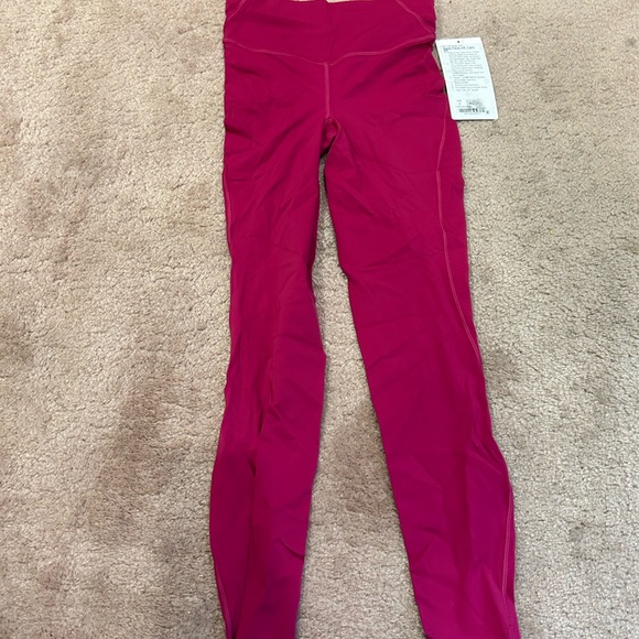 NWT Lululemon Pink Base Pace High-Rise Running Tight 25" Pomegranate Leggings - Picture 3 of 6